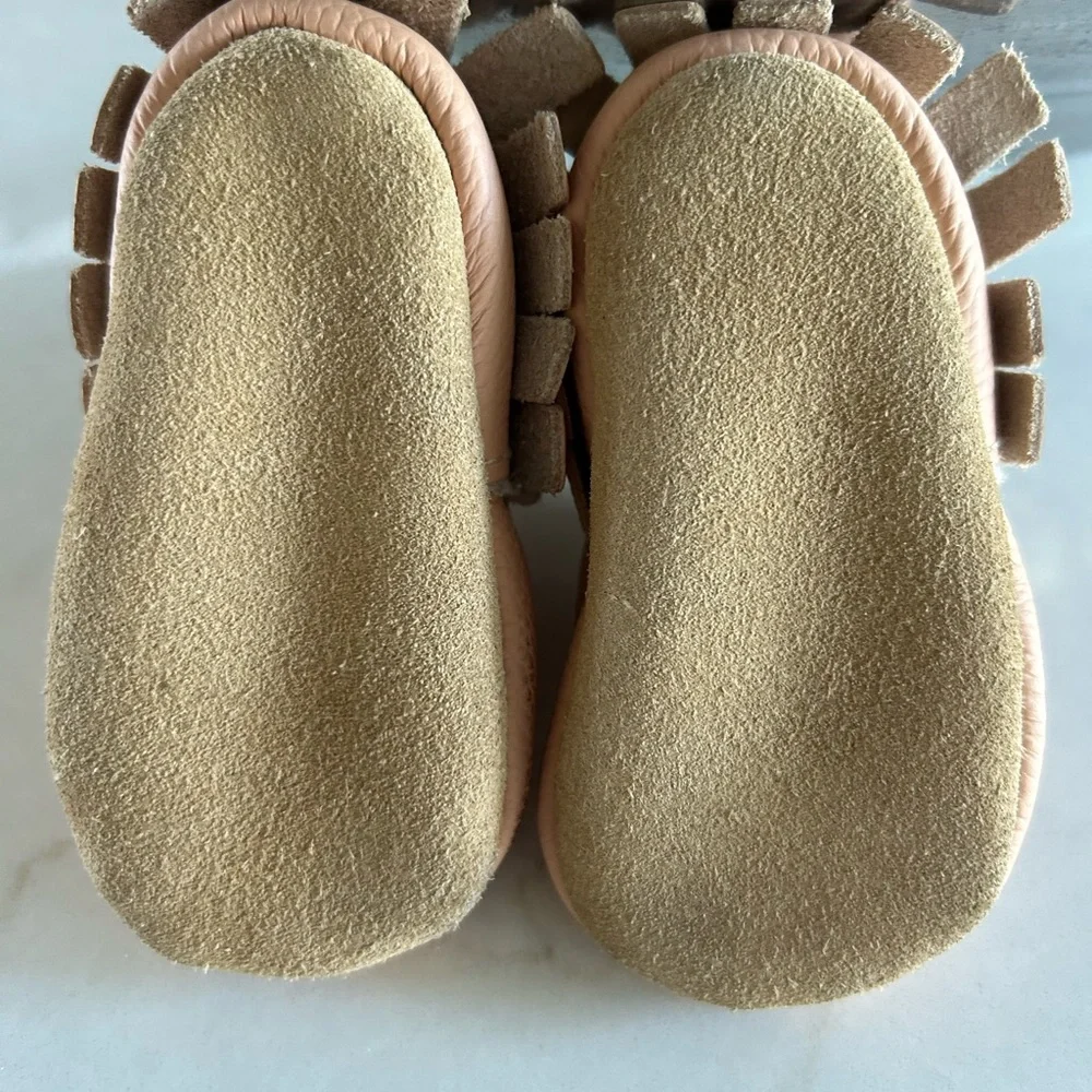 BirdRock Baby Sherpa‎ Moccasins / Slippers Size3=3/6 months